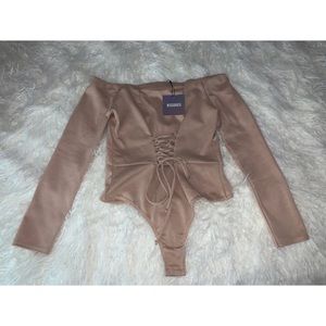 Missguided Corset Bardot Bodysuit